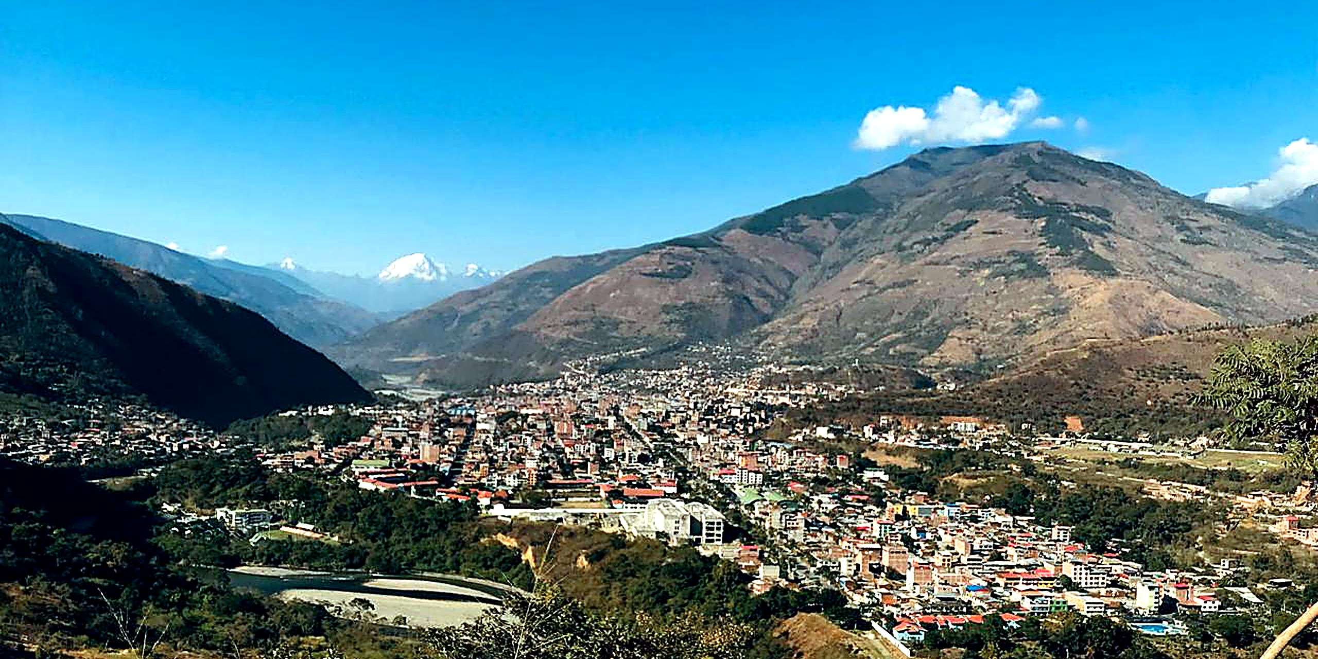 view of Quillabamba city in the jungle region of Cusco